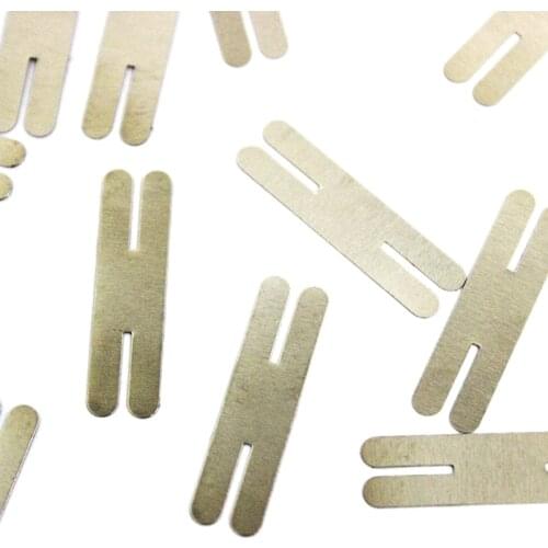 100pcs/lot 0.2x30x8mm H type Nickel Plated Steel Strap Strip Sheets for Battery Pack Spot Welding Spot Welder Equipment