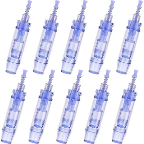 2021 New 10 Pcs Replaceable Cartridges Skin Derma Needles for Microneedling Pen Round Nano Tattoo Micro Needles