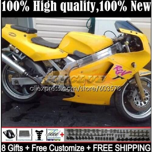OEM Bodys For SUZUKI RGV250 RGVT RGV 250 SAPC VJ21 18CL.104 RGVT-250 VJ 21 RGVT250 88 89 RGV-250 1988 1989 Fairings gloss yellow
