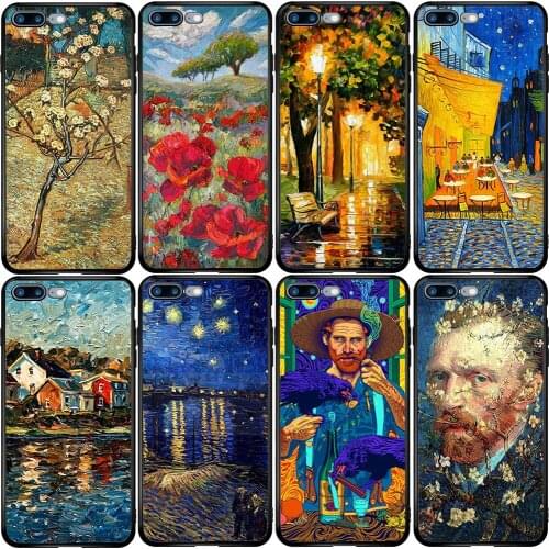 Phone Case for Xiaomi Redmi Note 10 9 9S 9A 8 8T 7 6 7A 6A 5A 5 A1 A2 A3 Pro Max Plus Lite Vincent Van Gogh Oil Painting