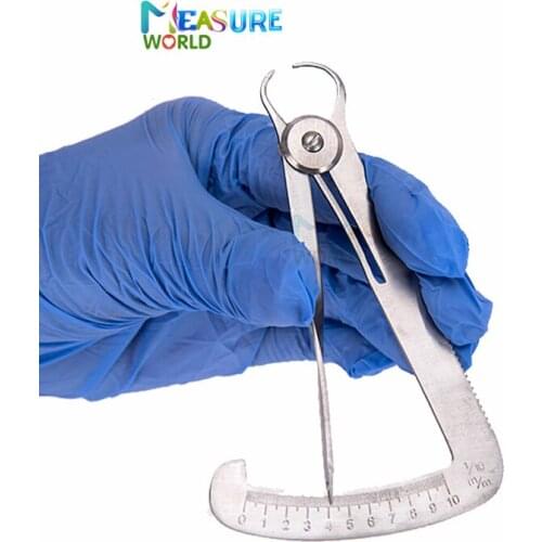 Stailess Steel Dental Gauge Caliper Dentist Tools Dental Caliper For Metal/Wax Dental Lab Tool Dental Instrument 0 To 10mm Scale