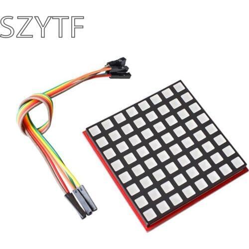 LED Full Color Dot Matrix RGB LED Display Screen Board 8*8 Dot Matrix Module for Raspberry Pi 3/2/B+ 8x8 RPI-RGB-LED-Matrix