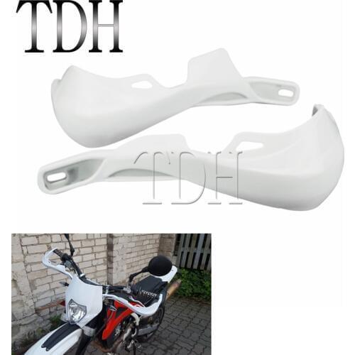 Universal Motorcycle White 7/8" 22.2mm Handguard Cover Supermoto Motocross Hand Guards For Yamaha YZ125 250 YZ250F YZ426F 450F
