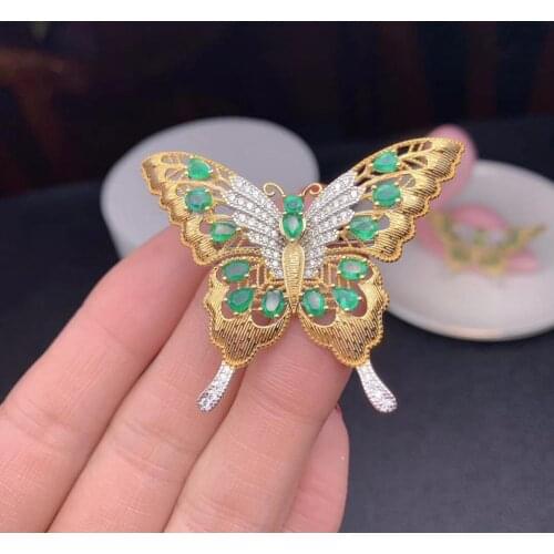 New new new exquisite butterfly red ruby pendant necklace women fine jewelry natural gem 925 silver party Christmas gift Newyear