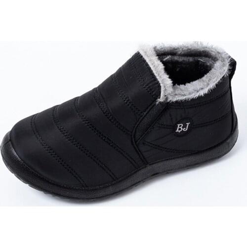 Winter Snow Boots Womens 2021 Waterproof Ankle Boots Women Plus Size Cotton Boots Non Slip Warm Plush Women Shoes Botas Mujer