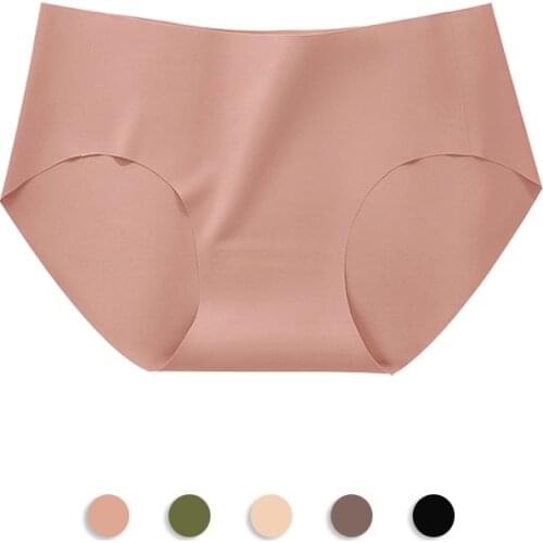 5 Pcs Seamless Women‘s Underwear Briefs Ice Silk Female Brief High Quality Soft Sports Panties Underwear For Woman 2021 BANNIROU