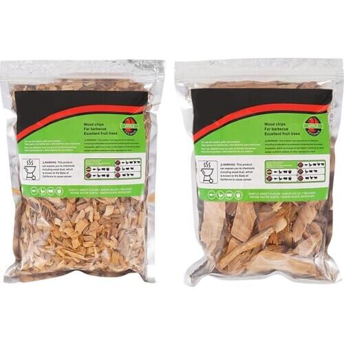 Barbecue Accessories BBQ Hickory Wood Chips for Smoking Cooking Apple Mini Wooden Chunks for Cold Smoker Generator