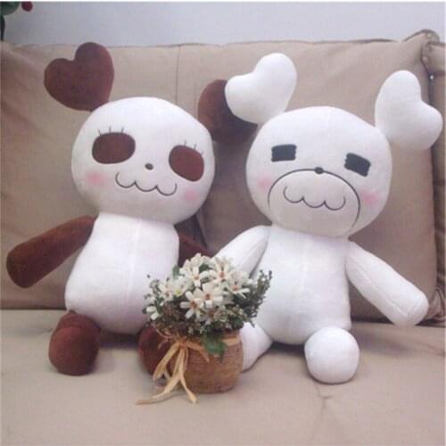 Anime Cosplay Plush Toy PV Panda And White Bear Figure Doll Soft Filling Pillow 30cm For Gifts