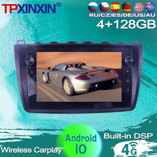 128G For Mazda 6 2008 2009 - 2012 Android Car Stereo Radio Tape Recorder video Multimedia player GPS Navigation AI Vioce Control