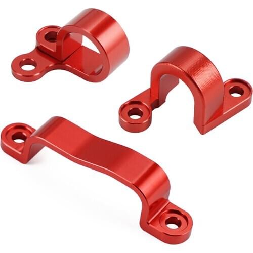 CNC Motocross Brake Cable Clamp for Honda CRF250R 2010-2013 CRF450R 2002-2012 CRF450X Motorcyle Brake Hose Clip Line Holder