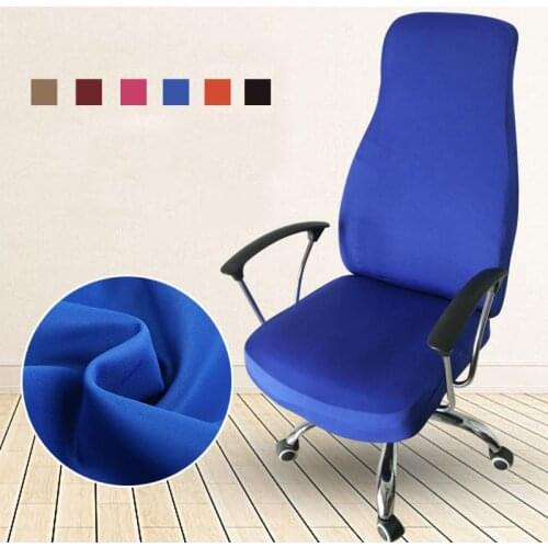 New Stretch Office Chair Cover Spandex Seat Cover for Computer Chair Case Office Seat Slipcover Elastic Computer Arm Chair Cover