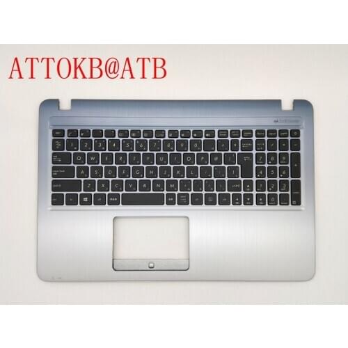 JA/JP for ASUS X540L k540 X540LA F540 X540LJ D540U X540SA X540SC R540 VM520U Fl5700U R540S C520U keyboard with palmrest frame