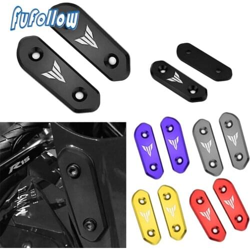 For Yamaha YZF R3 R25 MT-03 2013-2020 R15 V3 2018-2020 Motorcycle Rearview Mirror Bracket Cover Plate Holder Adapter Clamp Mount
