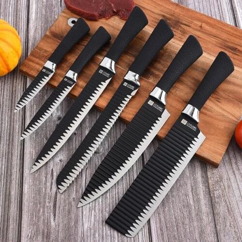 Kitchen Knife Stainless Steel Chefs Knife Meat Cleaver Peeling Bread Knife Matti Handle Cooking Tools Outdoor Cooking Knife