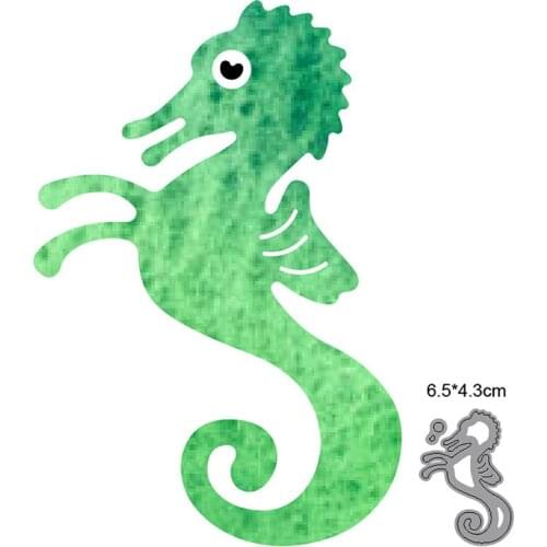 Metal Cutting Dies Cut Mold Animals Hippocampus Decoration Scrapbook Paper Craft Knife Mould Blade Punch Stencils dies