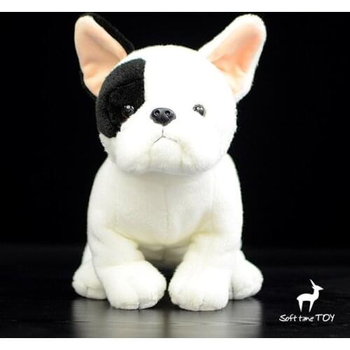 Cute French Bulldog Simulation Animal Lifelike Stuff Plush Toy Doll Children Christmas Gift 30CM