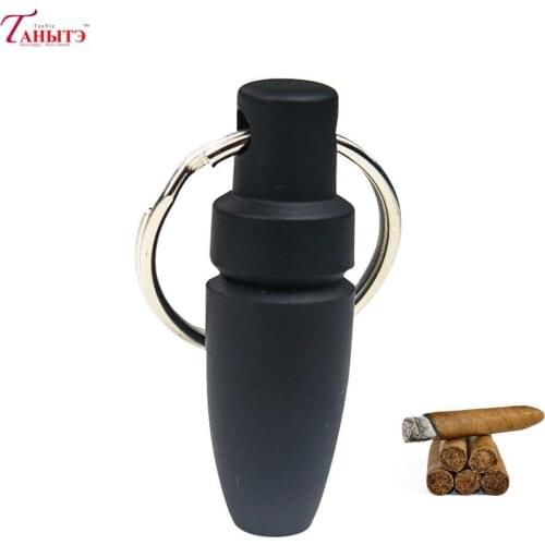 Cigar Puncher And Cutter Set Cigar Drill Sharp Smooth Blade Creative Portable Enhancer Punch Carabiner Smoke Tools Accessories