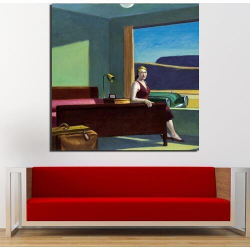 Western Motel Edward Hopper Wall Art Canvas Painting Posters Prints Modern Painting Wall Picture For Living Room Home Decoration