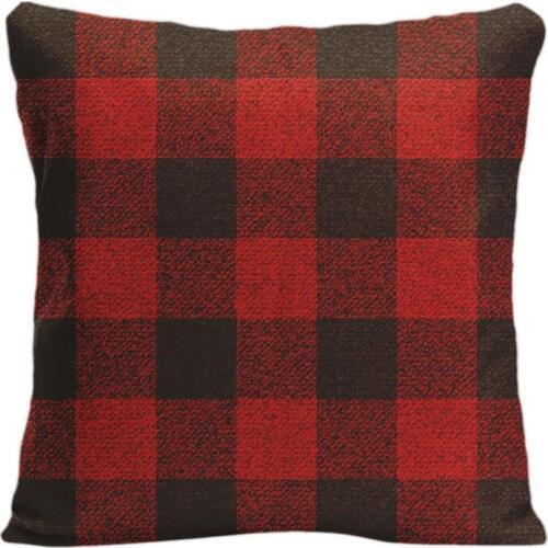 Cotton Linen Red Buffalo Check Throw Pillow Case Decorative Cushion Cover Pillowcase Customize Gift High-Quality For Sofa