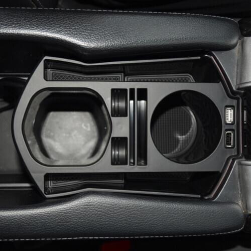 Armrest Box Cup Holder Double USB Interface Storage Box Central Console Water Cup Holder for Honda Civic 2016-2020