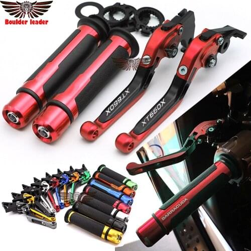 For Yamaha XT660X XT 660X Super Motard 2004 - 2008 2007 Motorcycle Adjustable Folding Brake Clutch Levers Handlebar Hand Grips