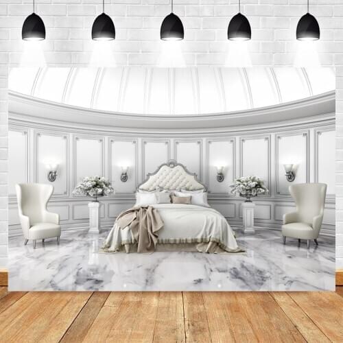 Yeele Luxurious Bedroom Bed Photography Backdrops Photographic Studio Photo Background Birthday Decorations Prop