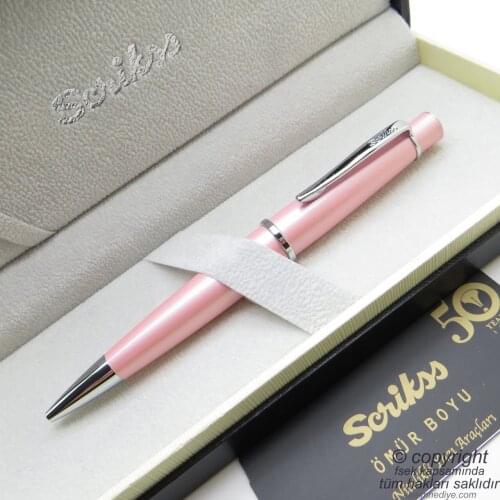 Scrikss 62 Pink Ballpoint Pen | Scrikss Pen | İsme Special Pen | Gift Pen