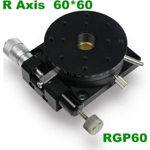 RPG60 Install the running-in R-axis 60 Rotary platform RGP60 High-precision manual fine-tuning Can be used for the meter