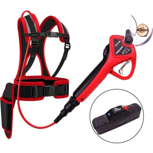 SWANSOFT 43.2V lithium battery 40MM electric scissors protect finger trimmer Electric pruning shears garden pruning machine