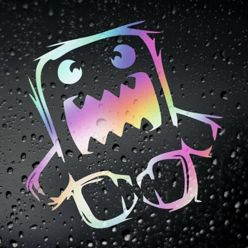 Three Ratels FTZ-155# 15x15.7cm For Domo Kun Japanese Drift Funny Car Sticker Vinyl Decals PVC Waterproof