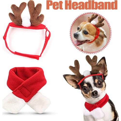 Pet Supplies Christmas Accessories Dog Hairpin Cat Accessories Christmas Antlers Headband Dog Hat xqmg Dog Accessories Supplies