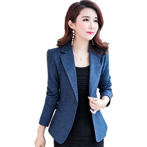 Trending Products Elegant women blazer autumn short jacket High quality Women office clothing Leisure coat Quality fabric 1453