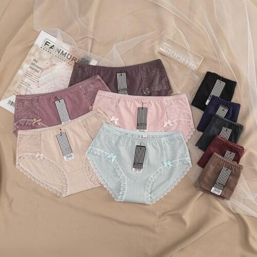 New Womens Underwear Sexy Lace Panties Fashion Hollow Out Comfort Briefs Low Waist Seamless Underpants Female Lingerie