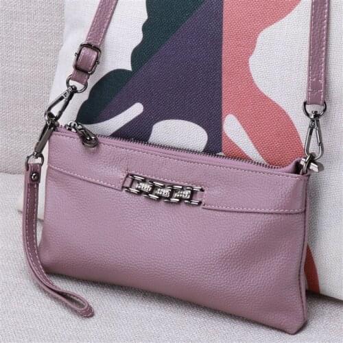 Purse for Women 2021 Envelope Clutch Bag Genuine Leather Women Messenger Bag Famous Brand Female Shoulder Bag Crossbody Bag