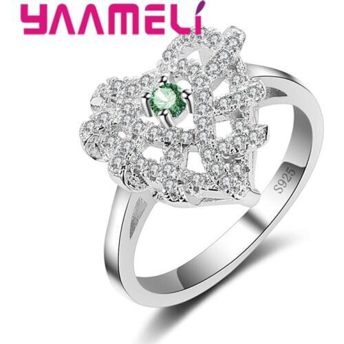 Luxury Bijoux Fashion Wedding&Engagement 925 Sterling Silver Ring Made With Cubic Zirconia Jewelry For Women Wholesale