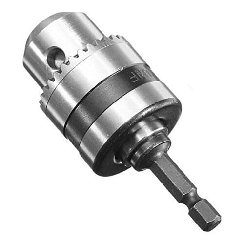 10mm Stable Keyed Chuck 6mm 1/4 inch Hex Shank Connecting Chuck Attachment Of Power Tools Electric drill connecting rod