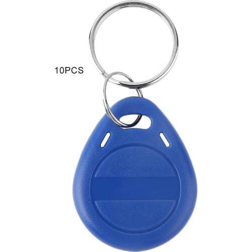 10 pcs T5577 Em4305 Duplicator Clone Copy 125Khz Rfid Tag Porta Chave Card Sticker Keyring Token Ring Proximity Duplicate