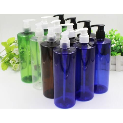 2/10pcs 500ml Cosmetic Lotion/Emulsion Packing Bottle DIY 500cc Plastic Shampoo Dispenser Press Pump Refillable Liquid Container
