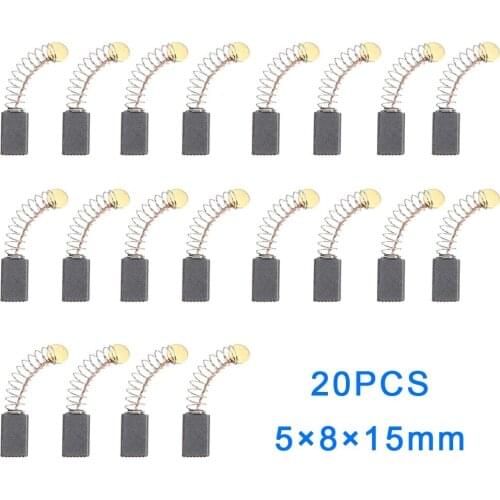 20Pcs Electric Motor Carbon Brushes Replacement For Bosch Angle Grinder Power Tool Accessories 5x8x15mm