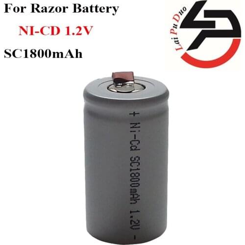 Brand new 1.2V 1800mAh High Quality Razor Battery NI-CD SC1800MAH Rechargable Battery Electric scissors Battery
