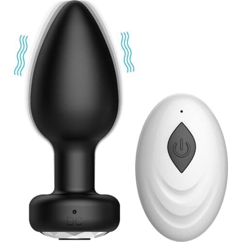 Anal Sex toys Wireless Remote Vibrating Male Prostate Massager Silicone Man Butt Plug Stimulate SM Gay toys Delay Ejaculation