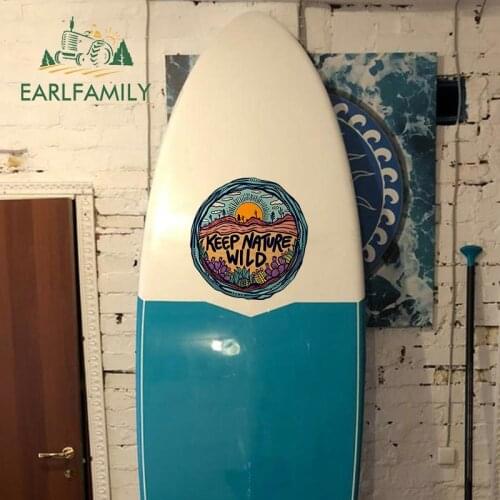 EARLFAMILY 30cm x 29cm for Surf Stickers DIY Motorcycle Car Stickers Fashion Waterproof Anime Windows Occlusion Scratch Decals