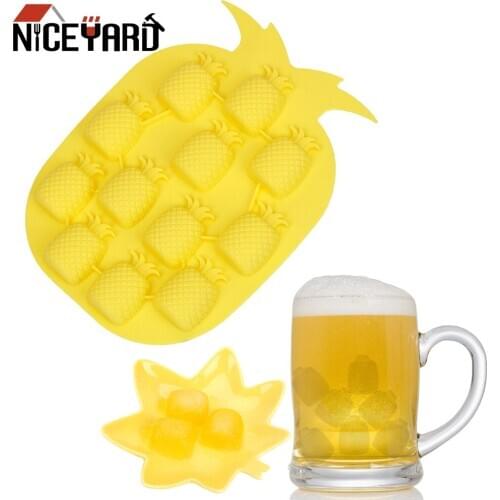 NICEYARD Ice Cube Mold Pineapple Shape Kitchen Accessories tools Ice Cream Maker Ice Mold Tray DIY for Bar Party Drink