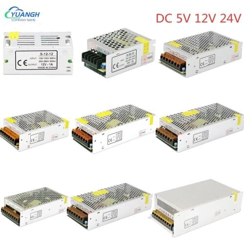 Switching Power Supply AC 110V 220V To DC 5V 12V 24V Power Adapter 5A 10A 15A 20A 30A Lighting Transformer LED Driver