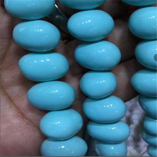 Exquisite 12x15mm Blue Sea Shell Pearl Necklace for Women with Oval Sea Shell Pearl Necklaces Chokers Fine Jewelry 17"