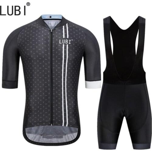 LUBI 2021 Cycling Jersey Bib Set Summer Sports Wear Bike Clothes Kits Mountain Uniform Bicycle Clothing MTB Bike Cycling Suit