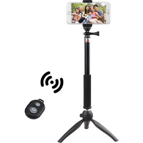 Mini Foldable 3 in 1 Selfie Stick Tripod Monopod Bluetooth Remote