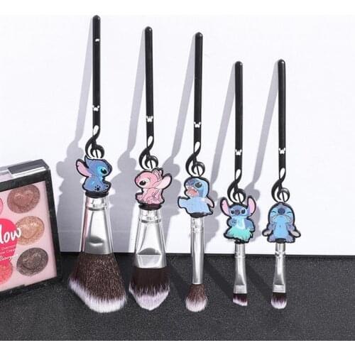 5pcs Anime Makeup Brushes Set Powder Foundation Blush Blending Eyebrow Eye Shadow Lip Cosmetic Pincel Maquiagem Tools Set