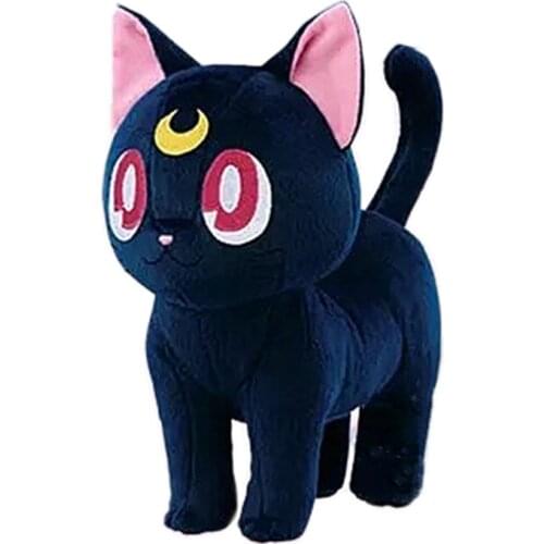 New Kawaii Anime Luna Cat Plush Kids Girls Stuffed Toys For Children Christmas Gifts 20CM