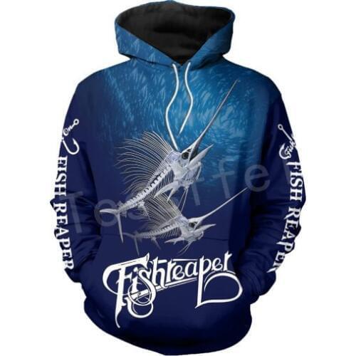 Tessffel New Fashion Animal Marlin Bass Fishing Harajuku casual Pullover 3DPrint Zipper/Hoodie/Sweatshirt/Jacket/Mens Womens s18